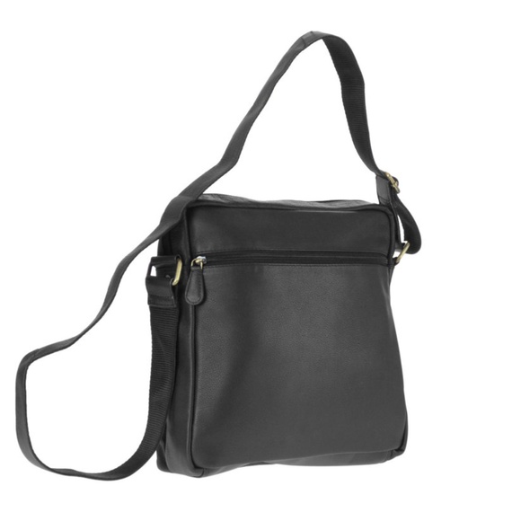 Men's Cow Havana Leather Square Shaped Travel Bag - Picture 2 of 4